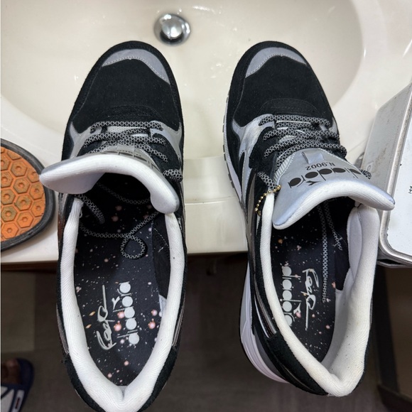 Diadora Other - Diadora N9002 Raekwon Galaxy 🌌 Black and White Men's Sneakers 🖤🤍🎬 👟🤑